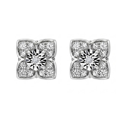 Серьги из золота с бриллиантами 