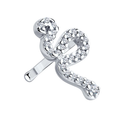 Серьга из серебра 