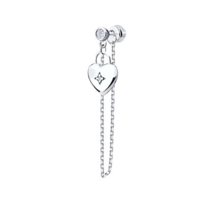 Серьга из серебра 